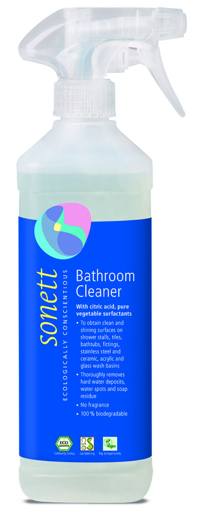 фото Средство для чистки ванной комнаты с цитрусовой кислотой sonett органическое 500 мл
