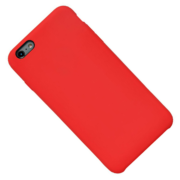 фото Чехол для apple iphone 6 plus, iphone 6s plus силиконовый soft touch <красный> (премиум) promise mobile