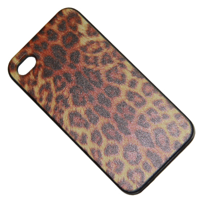 

Чехол для Apple iPhone 4/4s задняя крышка пластик серия "леопард" №8, Разноцветный