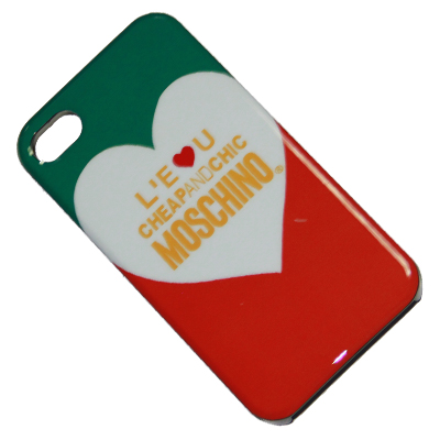 фото Чехол для apple iphone 5/5s задняя крышка пластик moschino №1 <зелено-красный> promise mobile