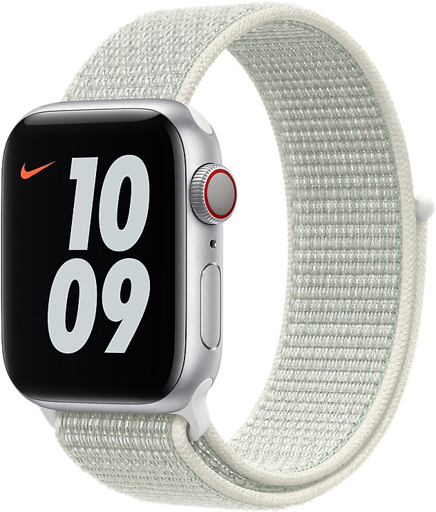 фото Ремешок apple для смарт-часов apple watch 40mm spruce aura nike sport loop (mgqf3zm/a)