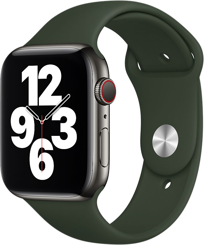 фото Ремешок apple для смарт-часов apple watch 44mm cyprus green sport band (mg433zm/a)