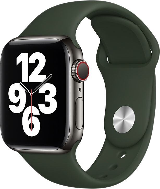 фото Ремешок apple для смарт-часов apple watch 40mm cyprus green sport band (mg423zm/a)