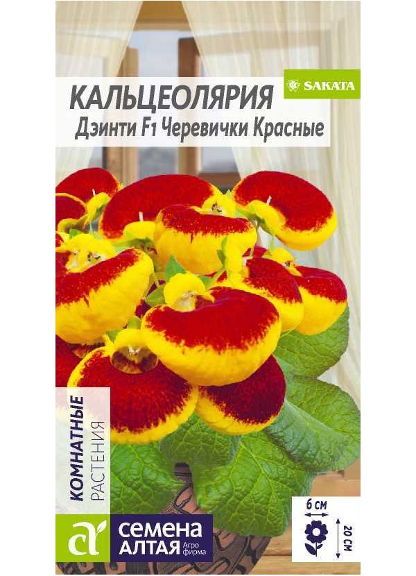 

Кальцеолярия Дэинти Черевички Красные, 5 шт. Sakata