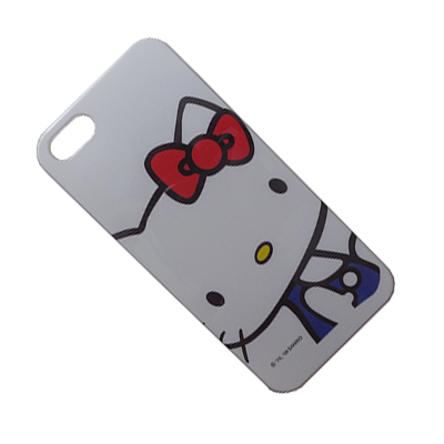 фото Чехол для apple iphone 5/5s задняя крышка пластиковый "hello kitty" №2 <белый> promise mobile