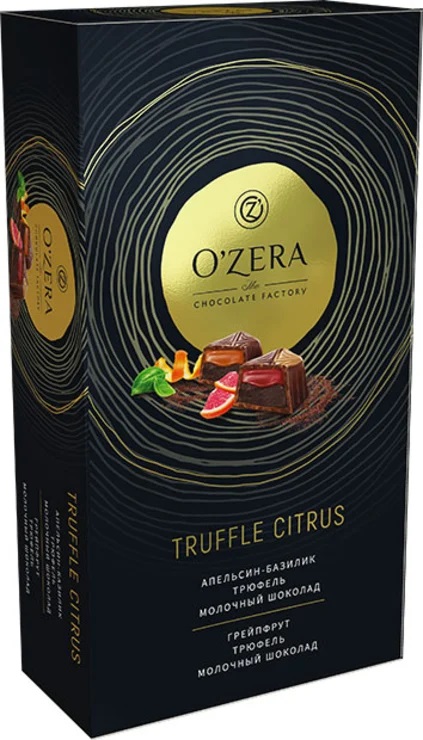 фото Конфеты ozera truffle citrus шоколадные 220 г o'zera