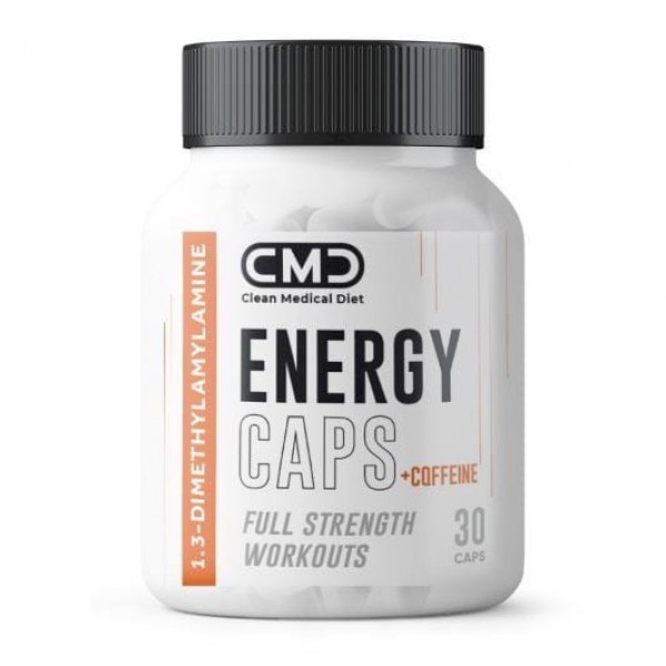 фото Предтренировочный комплекс cmd flash energy 50 mg + caffeine 100 mg 30 капсул без вкуса cmd (clean medical diet)