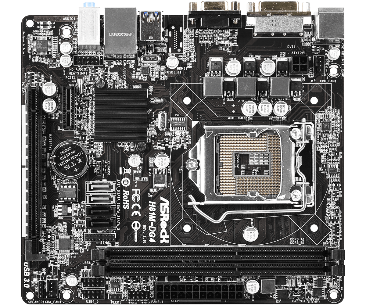 фото Материнская плата asrock h81m-dg4