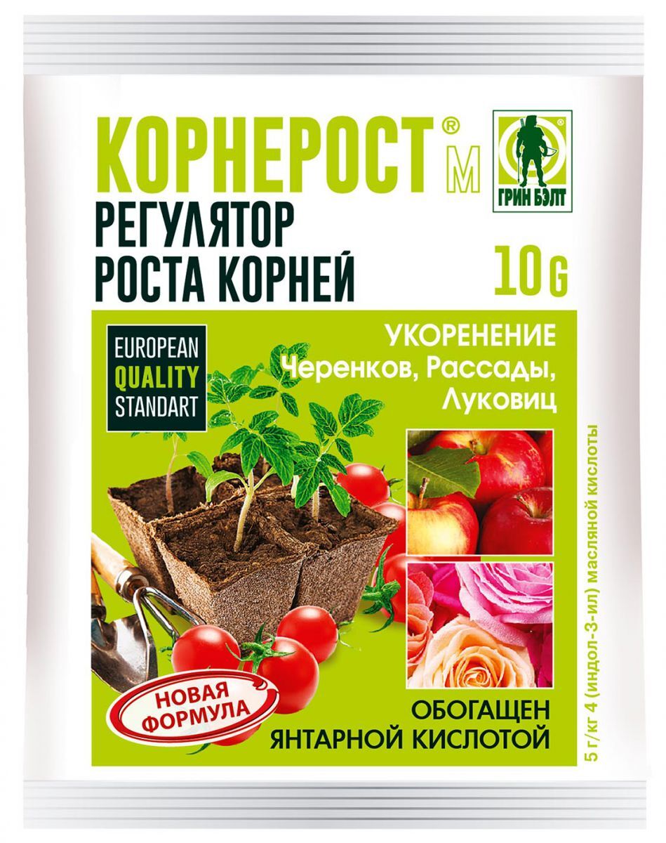 

Фитогормон универсальный Грин Бэлт Корнерост 0,01 кг, Корнерост