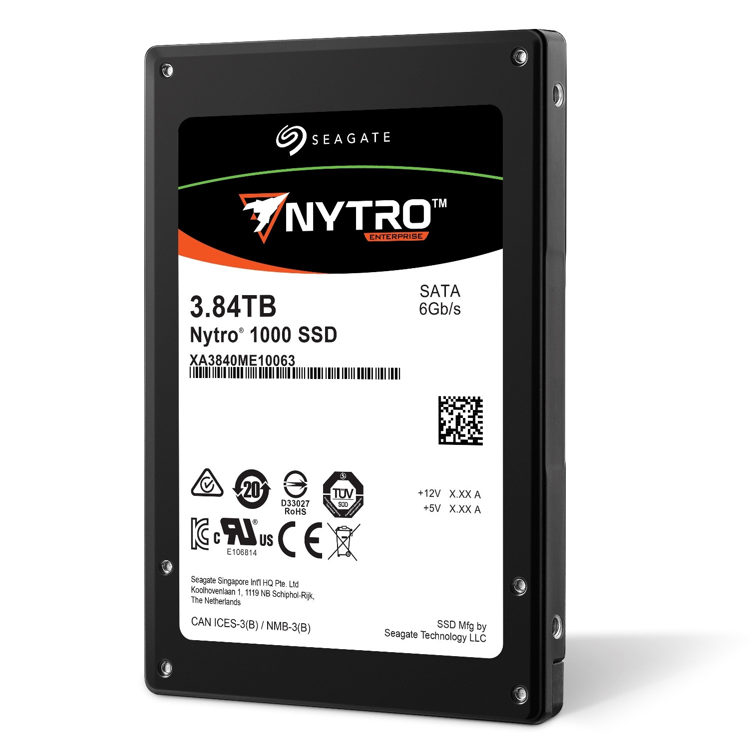 

SSD накопитель Seagate Nytro 1351 2.5" 3,84 ТБ (XA3840LE10063), Nytro 1351