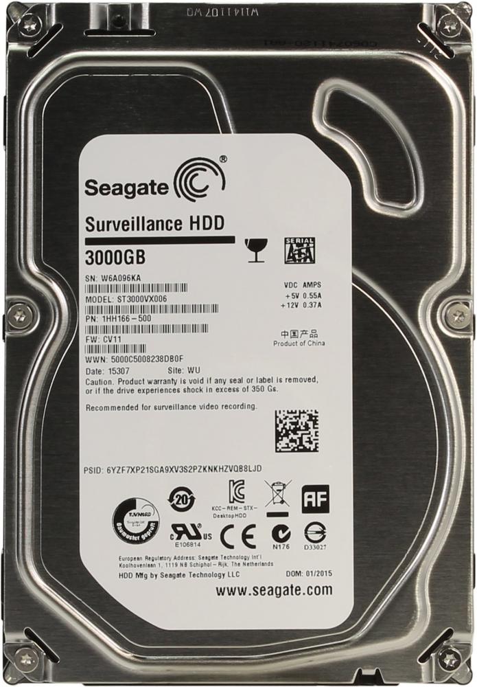 

Жесткий диск Seagate Surveillance 3ТБ (ST3000VX006), Surveillance