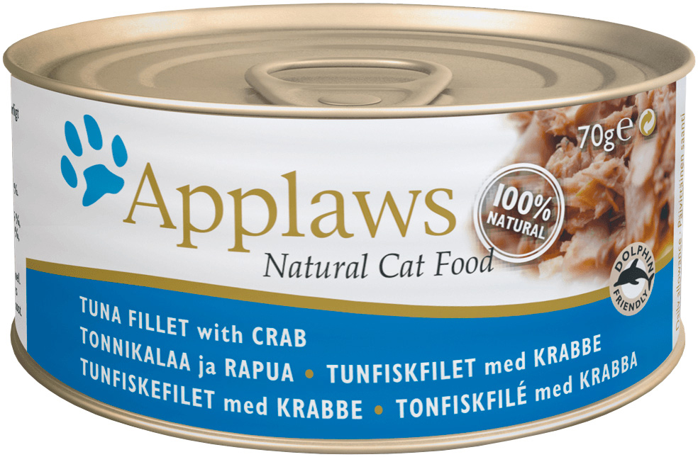 фото Консервы для кошек applaws, с тунцом и крабовым мясом, 70г