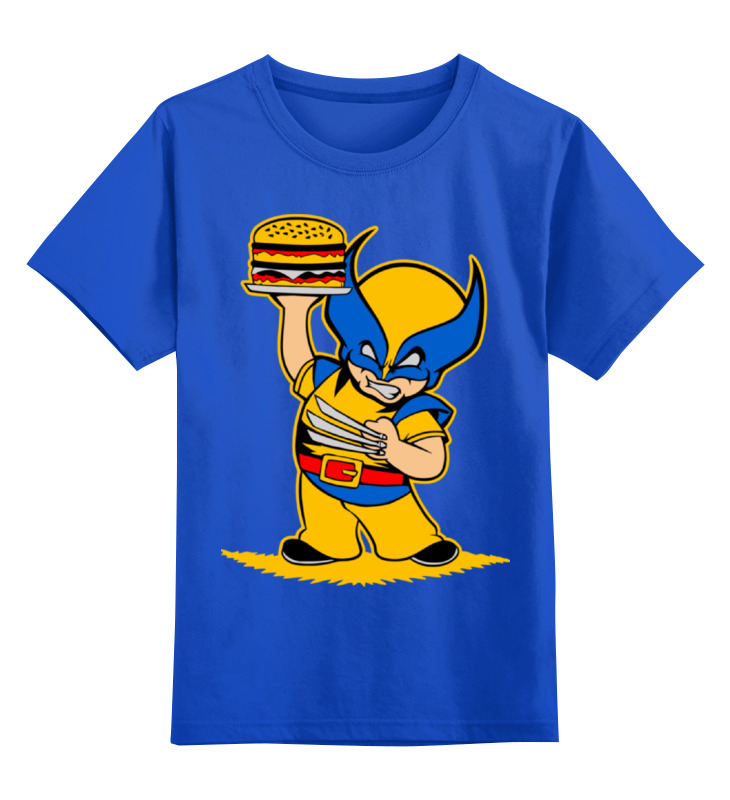 

Детская футболка Printio Росомаха wolverine цв.синий р.140, 0000002067290