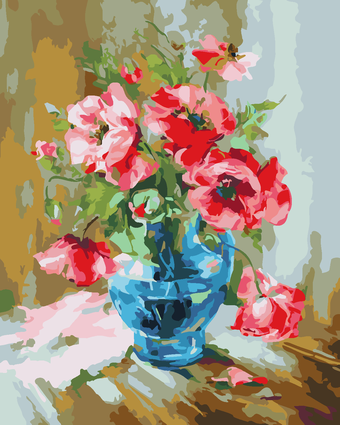 

Раскраски по номерам. Color KIT. Изящество маков. CG470