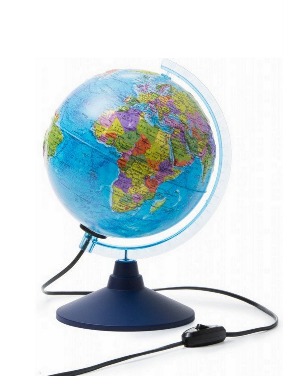 фото Глобус земли политический с подсветкой, подставка,150 мм globen