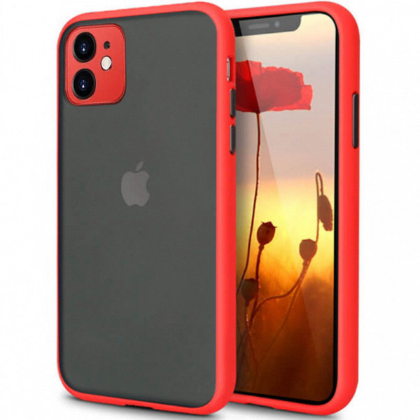 фото Чехол epik для iphone 11 с защитой камеры red