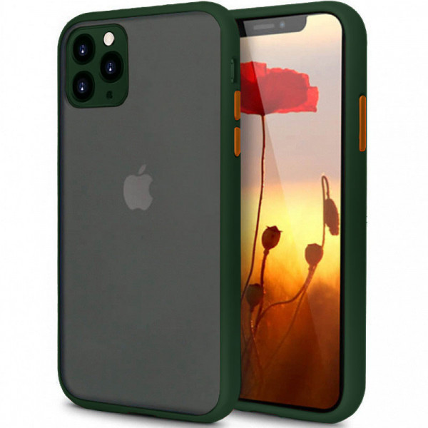 фото Чехол epik для iphone 11 pro с защитой камеры green