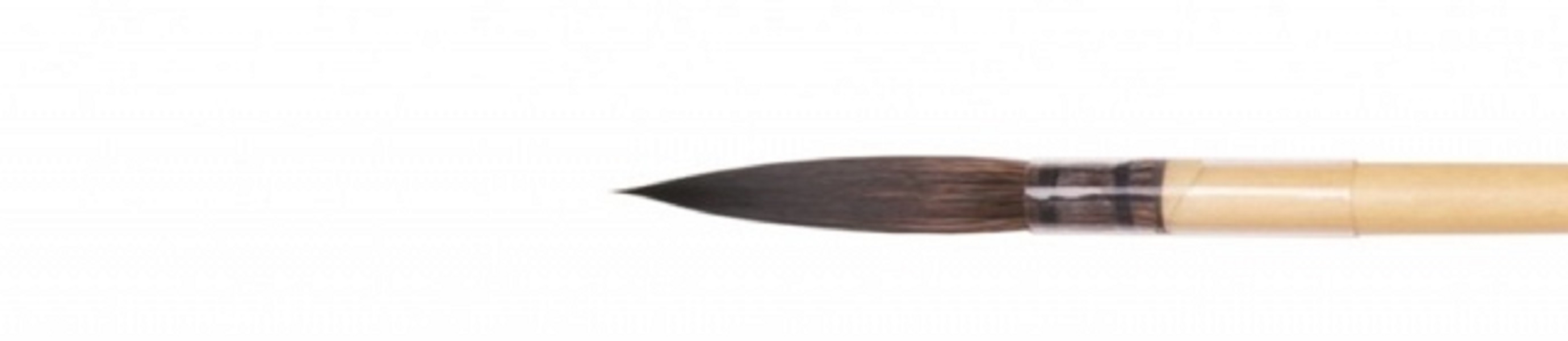 фото Кисть roubloff "серия qf10", белка имитация, круглая, пленочная обойма, ручка короткая №8