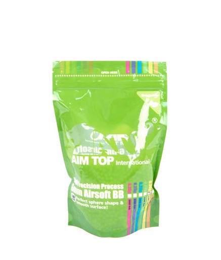 

Шары AimTop 0.30гр. биоразлагаемые, зелёные трассирующие 3300шт. белые (BO-30G33), Зеленый