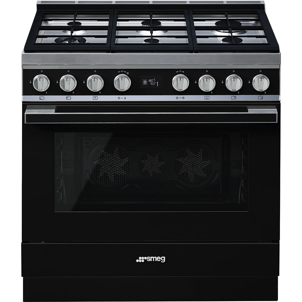 

Газовый варочный центр Smeg CPF9GPBL, CPF9GPBL