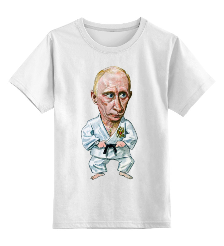 

Детская футболка Printio Putin цв.белый р.152, 0000000895141