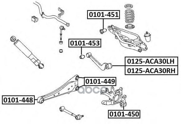 

Рычаг подвески ASVA 0125ACA30RH