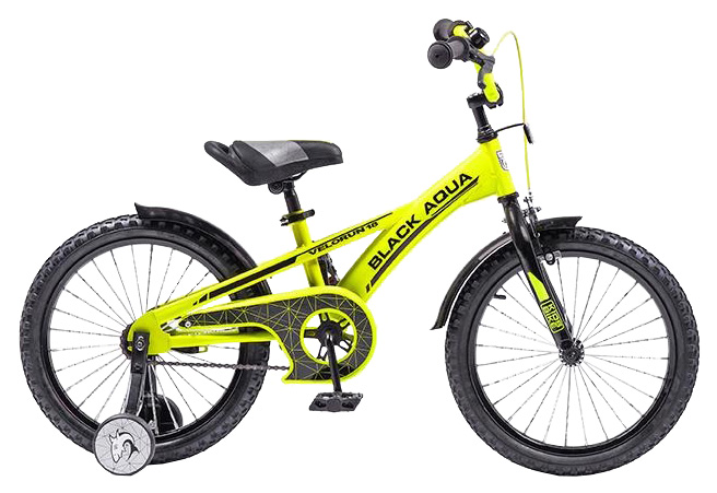 фото Велосипед детский двухколесный black aqua velorun 16" лимонный
