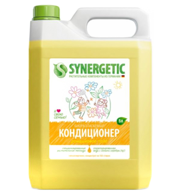 фото Кондиционер для белья synergetic ромашковое поле 5 л