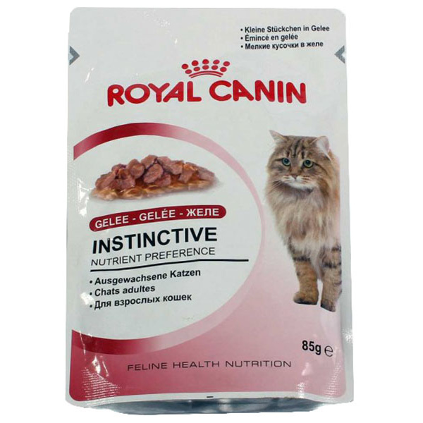 фото Влажный корм для кошек royal canin instinctive, мясо, 85г