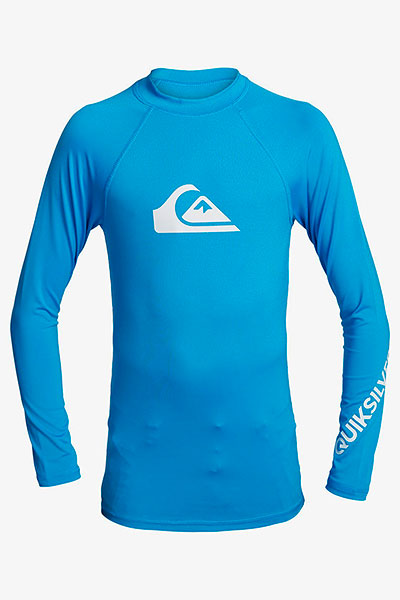 Футболка детская QUIKSILVER Alltimlsyth B Sfsh Bmm0 Blithe цв.темно-голубой р.170