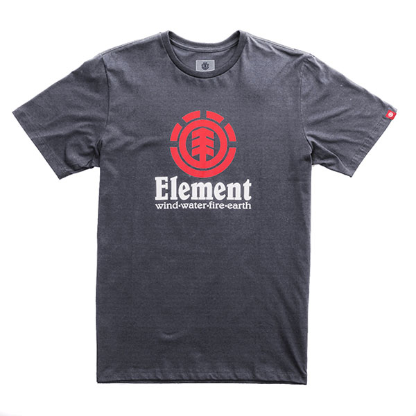 фото Футболка детская element vertical charcoal heathe цв.серый р.152