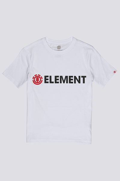 фото Футболка детская element blazin boy optic white цв.белый р.152