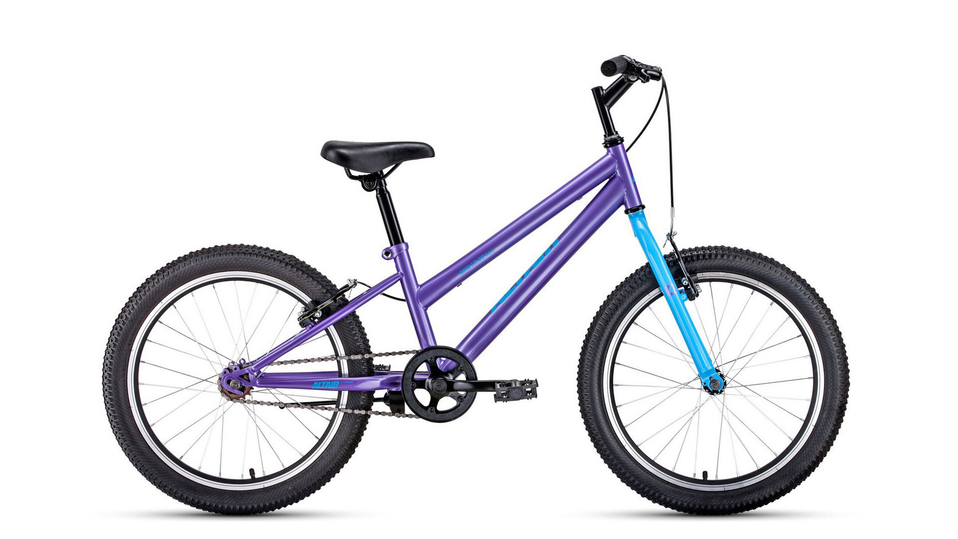 фото Велосипед altair mtb ht 20 low 2020 рост 10.5" фиолетовый/голубой