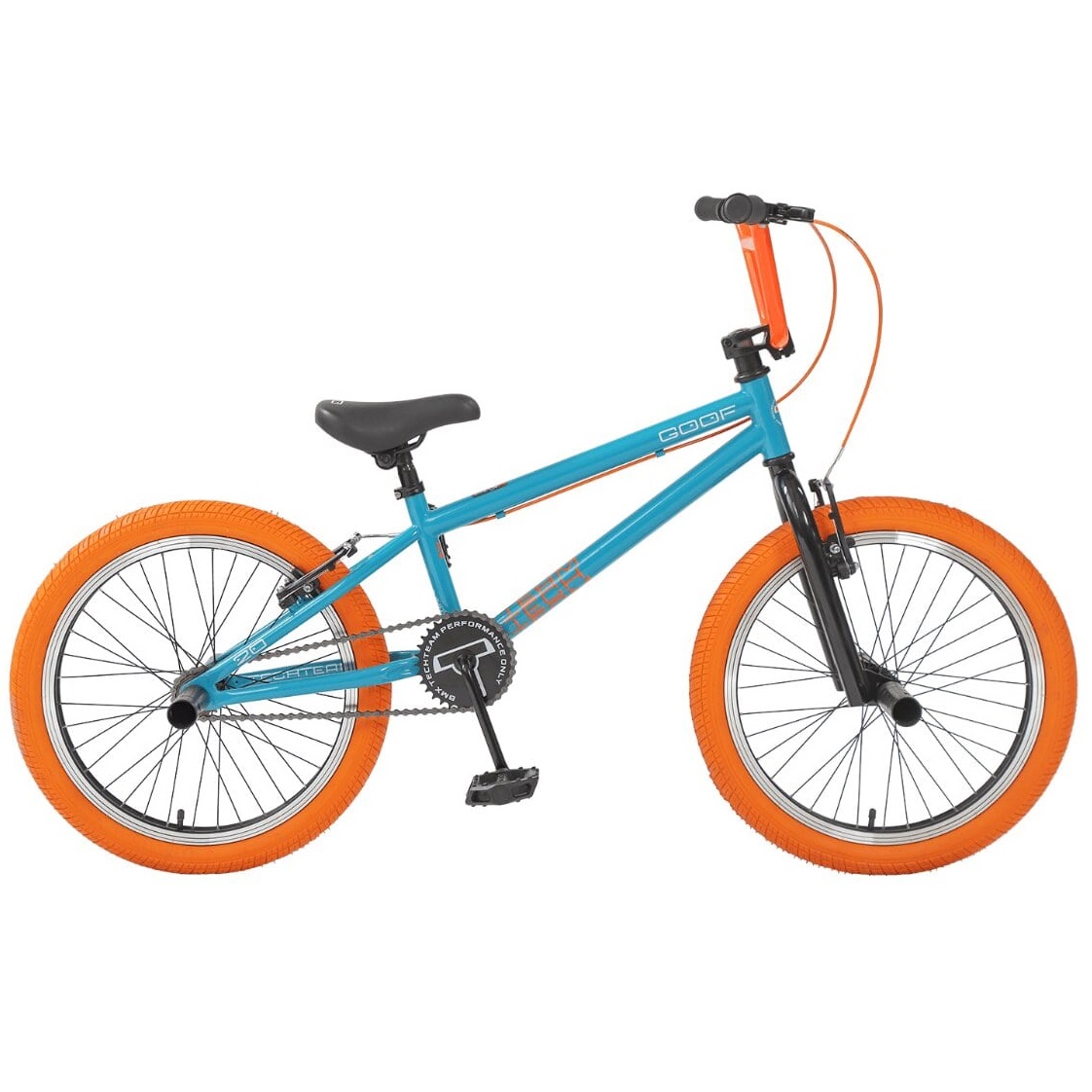 фото Велосипед tech team bmx goof 20 2020 18.7" бирюзово-оранжевый
