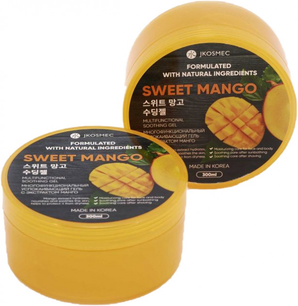 Гель с экстрактом манго JKOSMEC sweet mango multifunctional soothing gel 300 мл