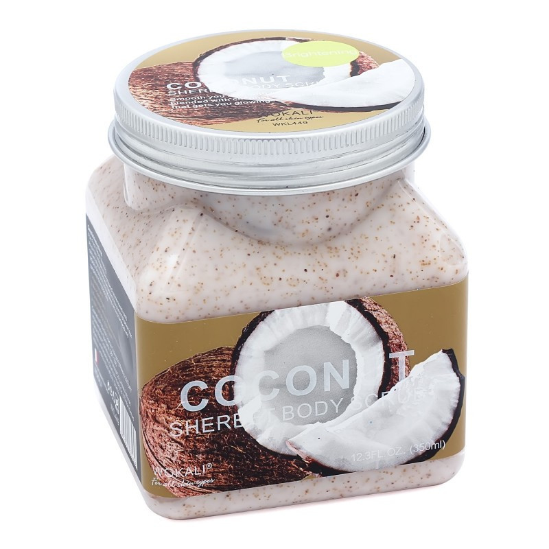 Скраб для тела Wokali Coconut Sherbet Body Scrub Кокос 350 мл молочко для тела увлажняющее белая гардения и кокос body moisturizer