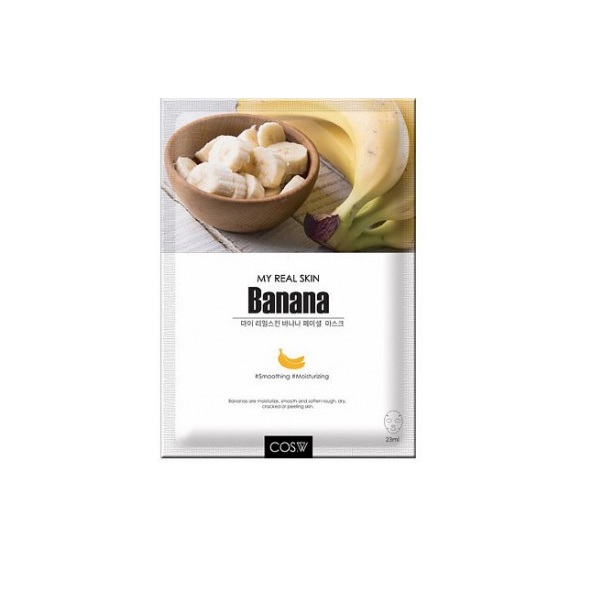 

Тканевая маска с бананом COS.W My Real skin banana facial mask 23 мл