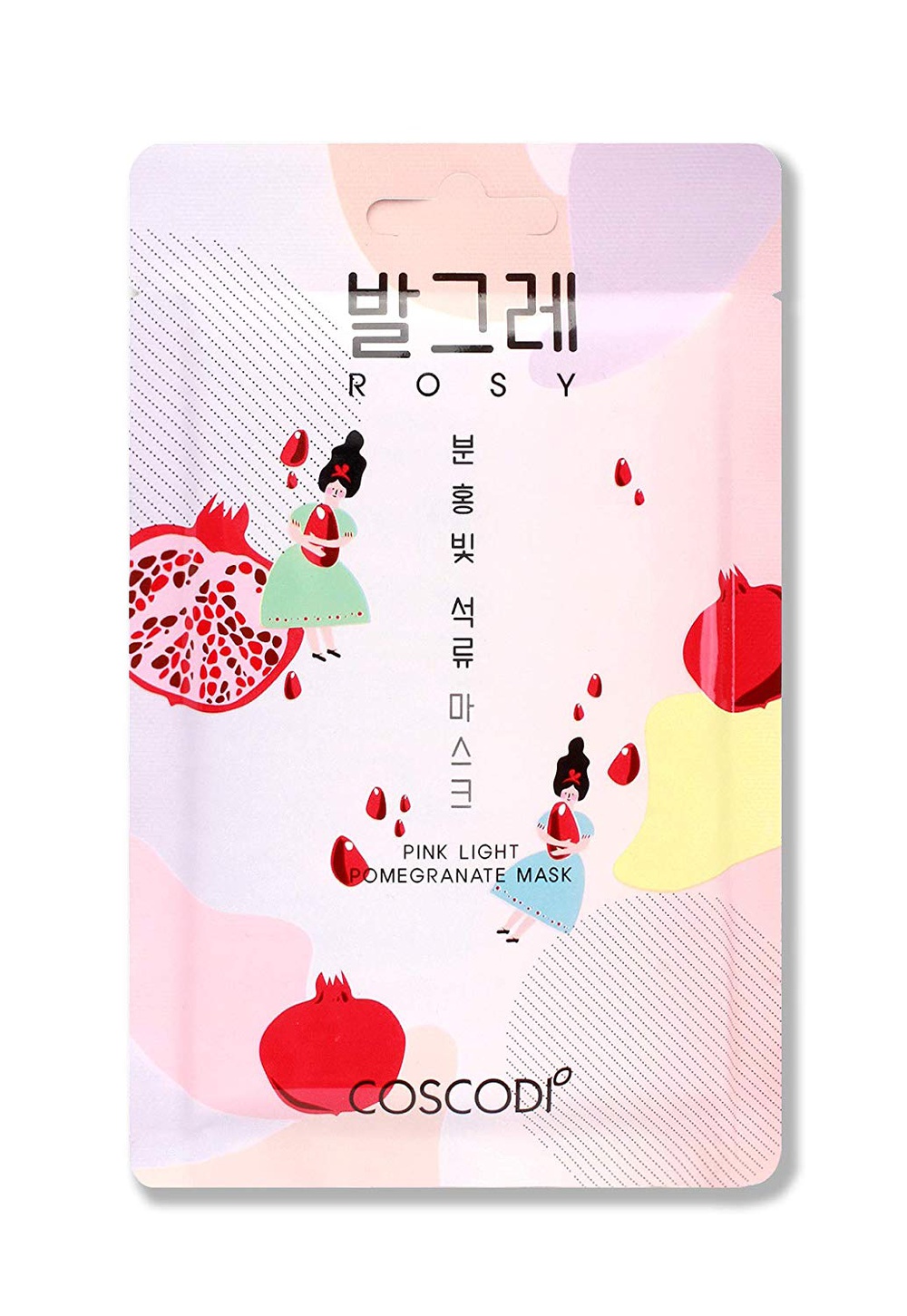 

Маска COSCODI rosy pink light pomegranate mask sheet