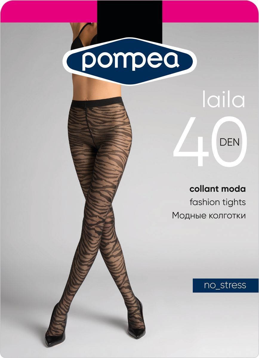 фото Колготки женские pompea cl laila nero 3/4