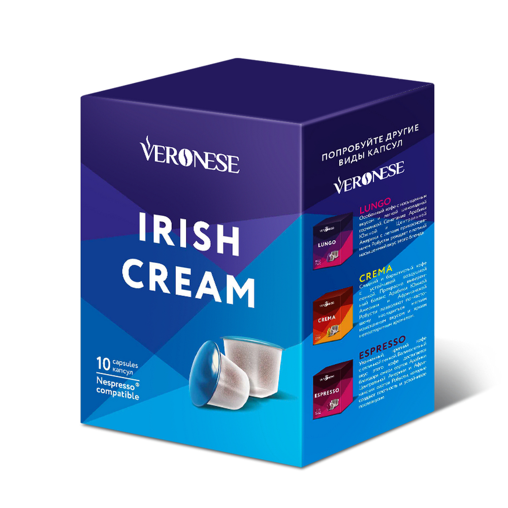 

Кофе в капсулах Veronese Irish Cream стандарта Nespresso