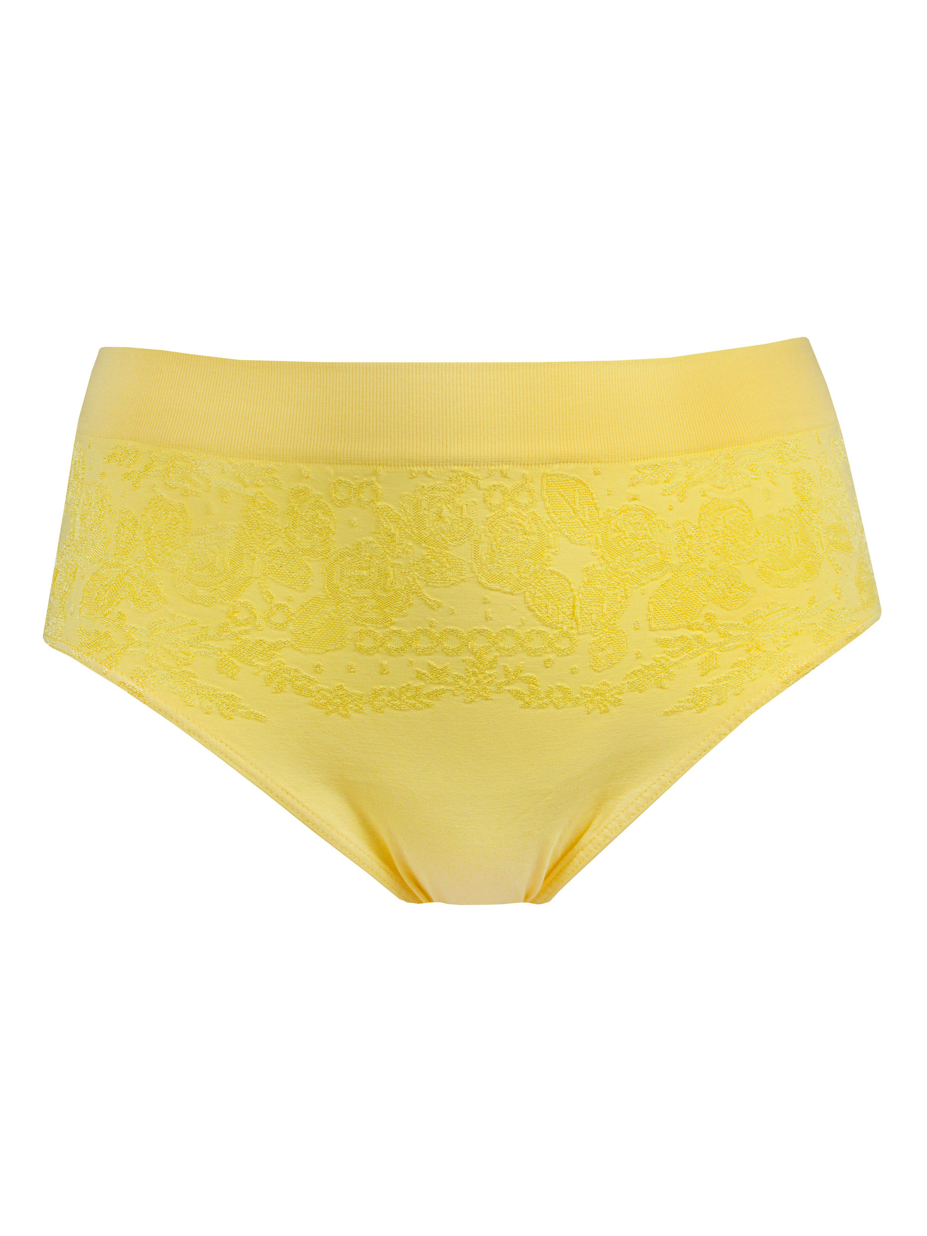 фото Трусы женские mademoiselle slip jacquard sensitive желтые m/l