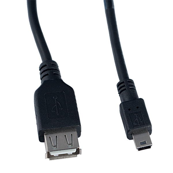 фото Кабель perfeo usb2.0 a розетка - mini usb вилка, длина 0,5 м. (u4201)