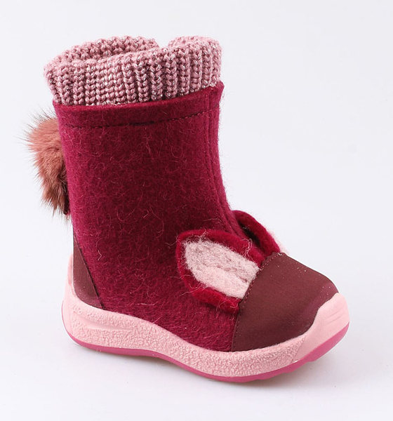 

Валенки для девочек Котофей, цв. бордовый, р-р 23, 167057