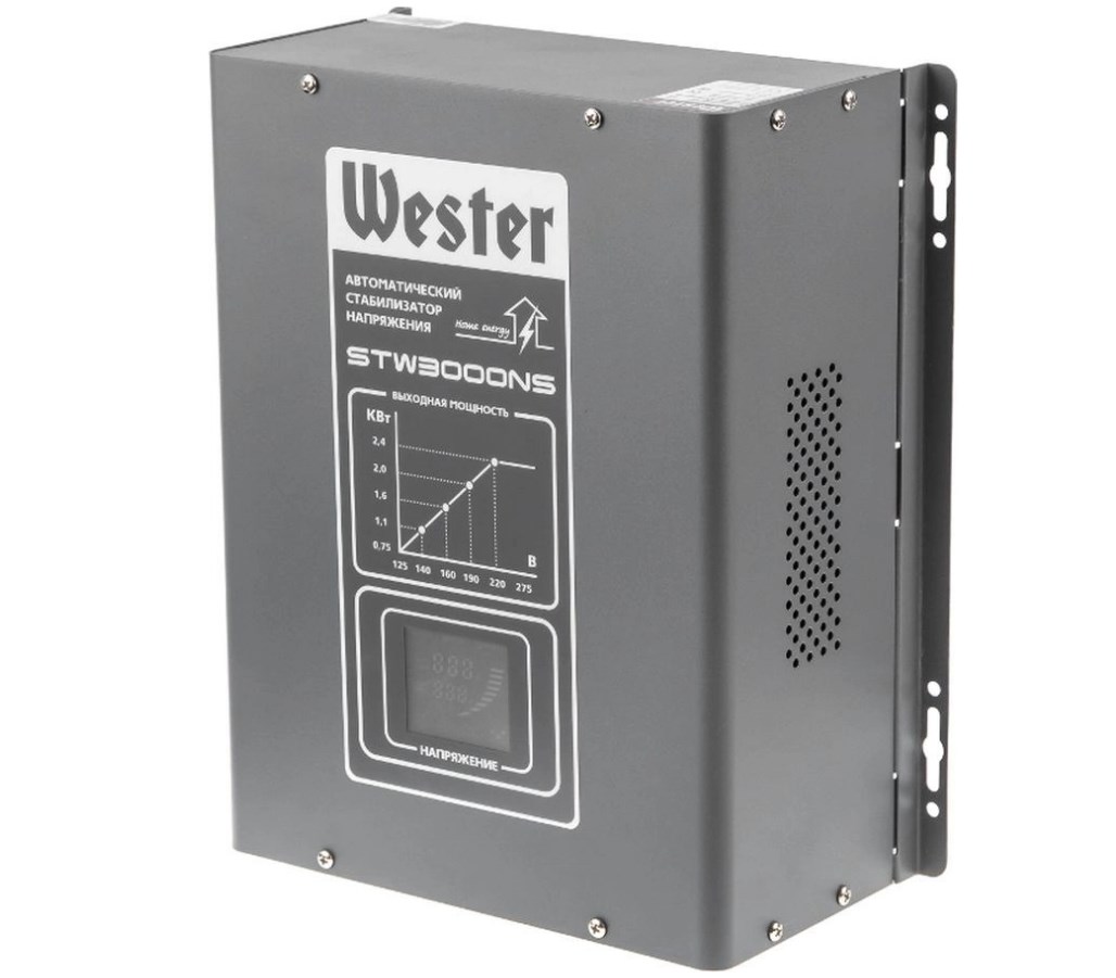 

Однофазный стабилизатор WESTER STW3000NS, WESTER STW3000NS
