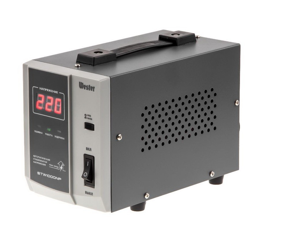 

Однофазный стабилизатор WESTER STW1000NP, WESTER STW1000NP