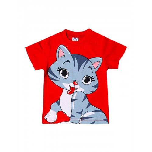 

Футболка для девочек Bonito kids, цв. красный, р.104, BK001F