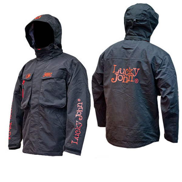 Куртка для рыбалки Lucky John Дождевая, black, XXL, 184-190