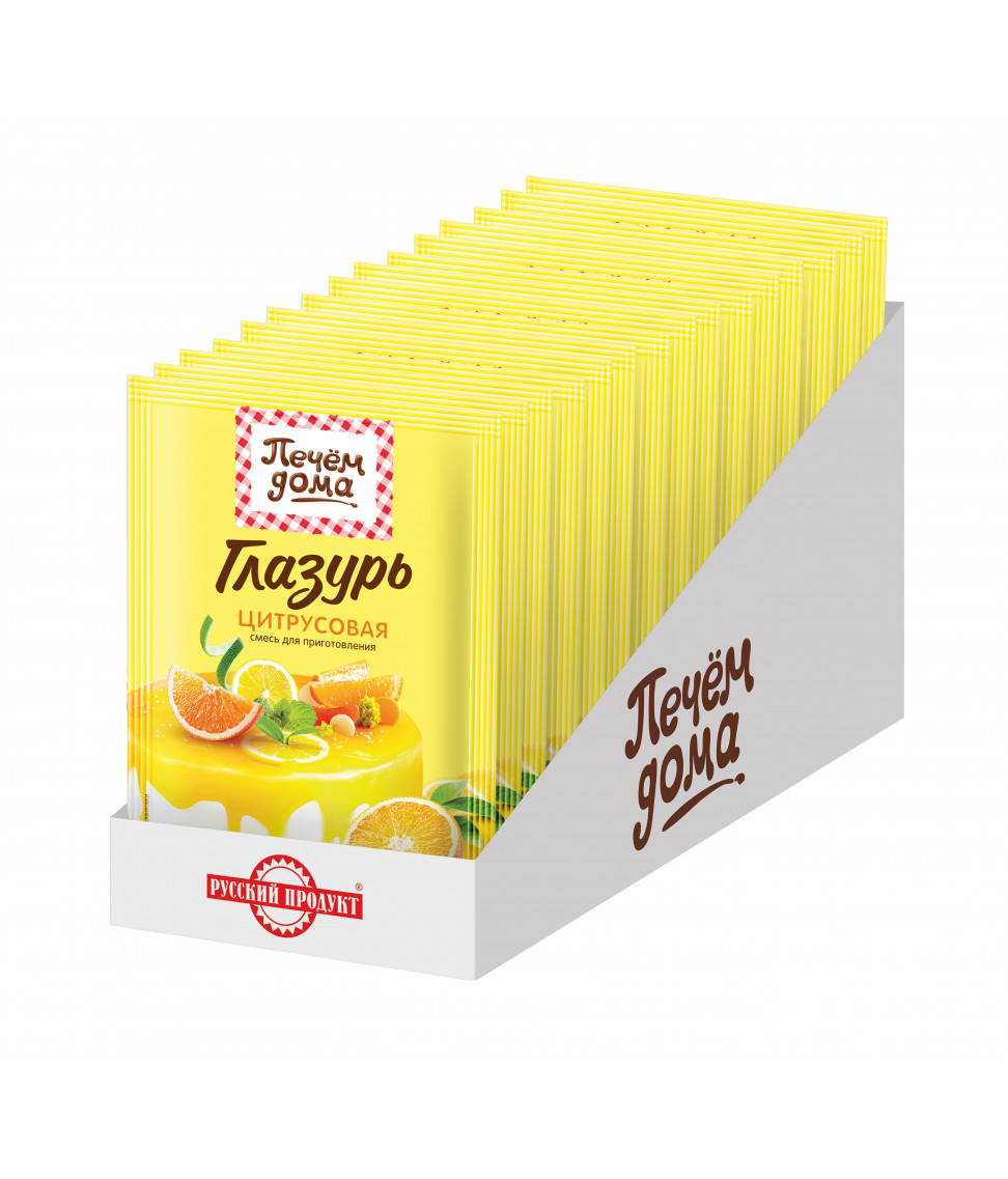 

Глазурь Печем дома цитрусовая 90 г