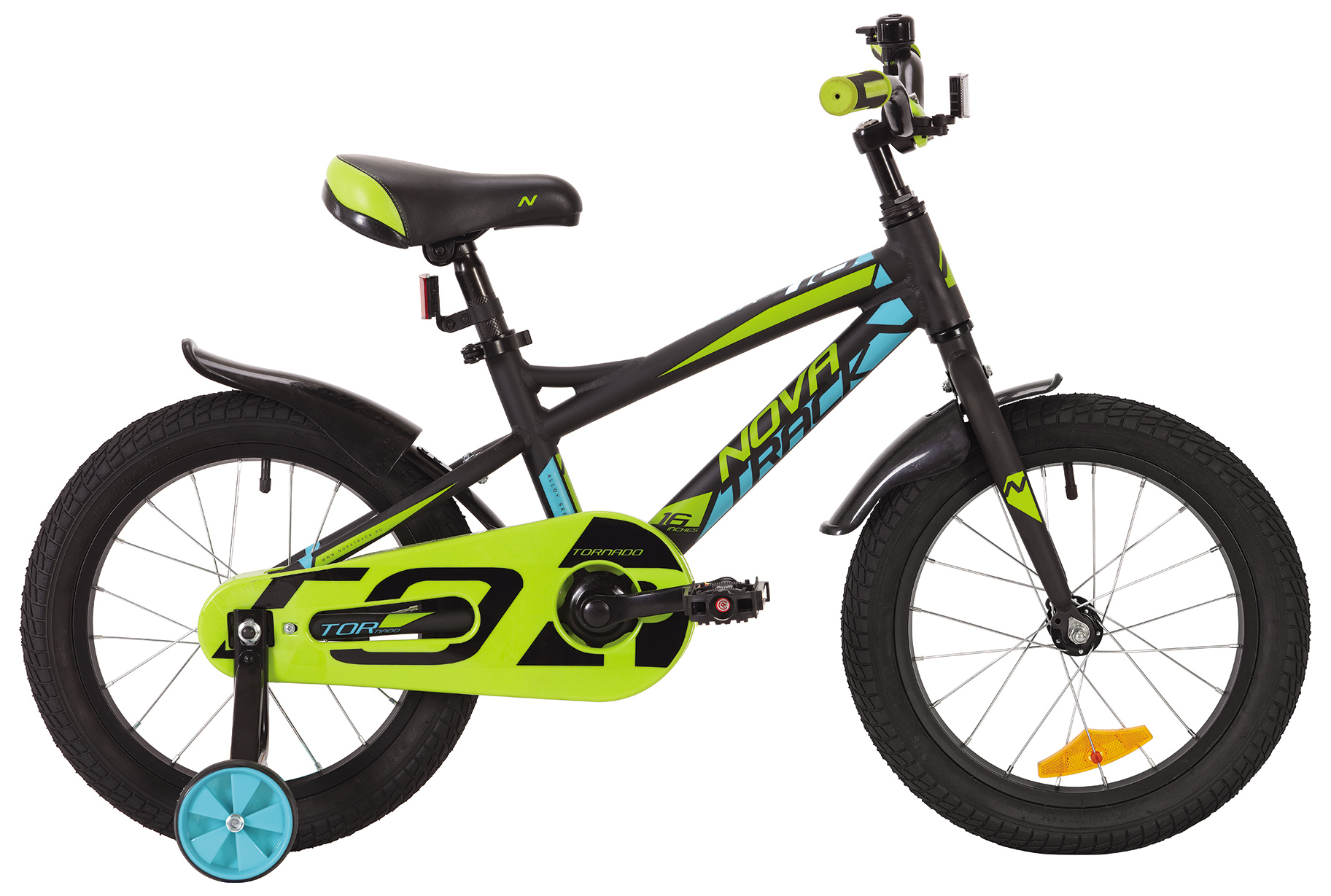 

Велосипед детский двухколесный Novatrack Tornado 2019 цвет черный, 16, Tornado 16