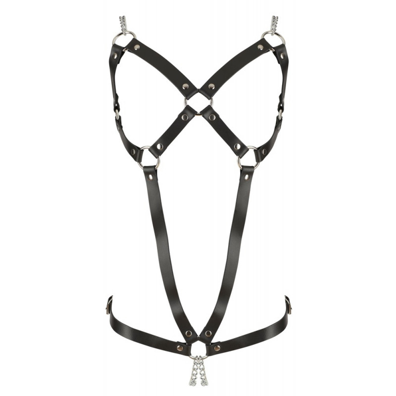 

Кожаная упряжь Orion Leather Harness, черный S-L, Черная кожаная упряжь Leather Harness